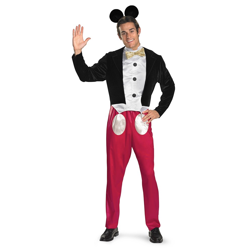 Disney Mickey Mouse Deluxe Adult Costume for Men - Halloween, Cosplay, and Theme Party Outfit