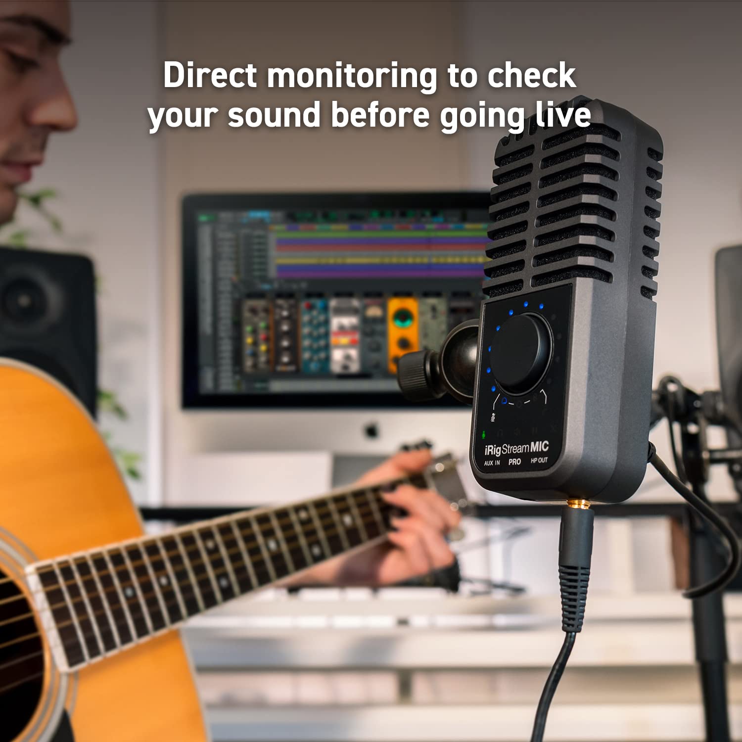 **IK Multimedia iRig Stream Mic Pro - USB & Mobile Microphone with Audio Interface for iPhone, iPad, Android, PC & Mac - Ideal for Podcasting, Singing, Recording, Gaming & Live Streaming**