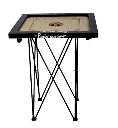 Premium 4x4x41 Inch Giant Carrom Board Stand - Heavy Duty Wooden Game Table with Adjustable Legs for Indoor & Outdoor Family Fun, Parties, and Game Nights