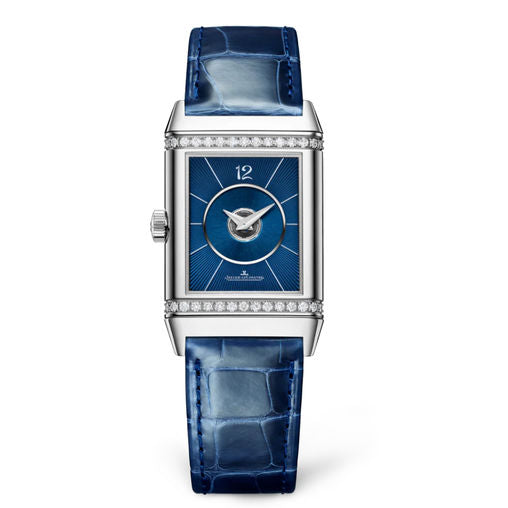 Jaeger-LeCoultre Reverso Classic Duetto Ladies Watch - Stainless Steel & Diamonds - Luxury Women's Timepiece for Business, Gala & Special Occasions