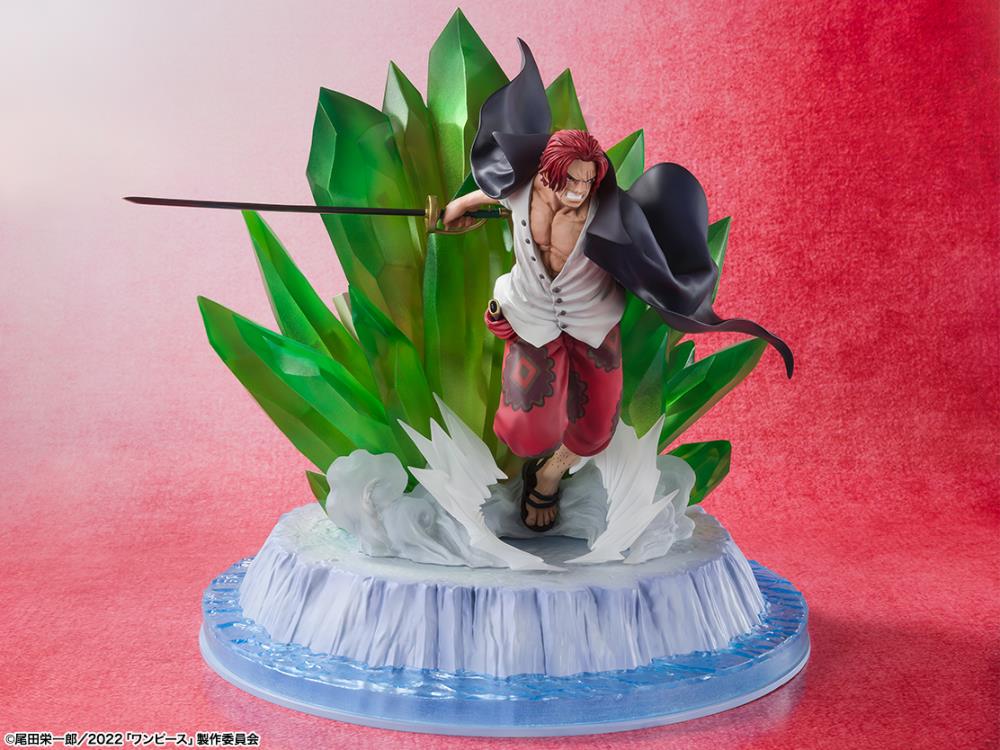 Figuarts Zero Extra Battle One Piece Film: Red Shanks and Uta Anime Statue - Premium Collectible for Anime Fans, Display for Home & Office Decor