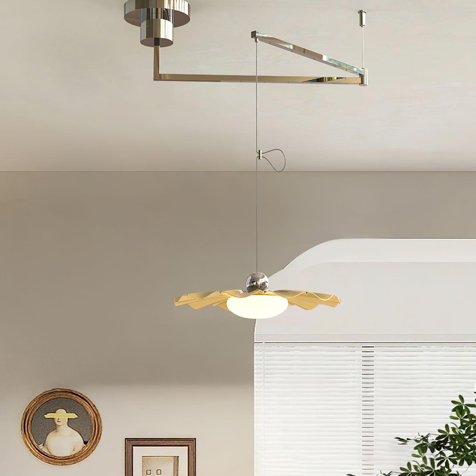 Elegant Blooming Flower Pendant Light - Modern Floral Chandelier for Dining Room, Bedroom & Living Room Decor - Perfect for Home, Cafe and Wedding Venue Lighting