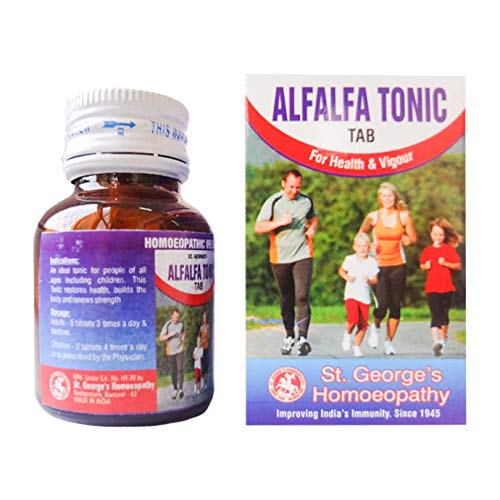 St. George’s Alfalfa Tonic Tablets - 30gm Bottle (30 Tablets) | Herbal Supplement for Energy & Wellness | Perfect for Daily Health Support & Detox
