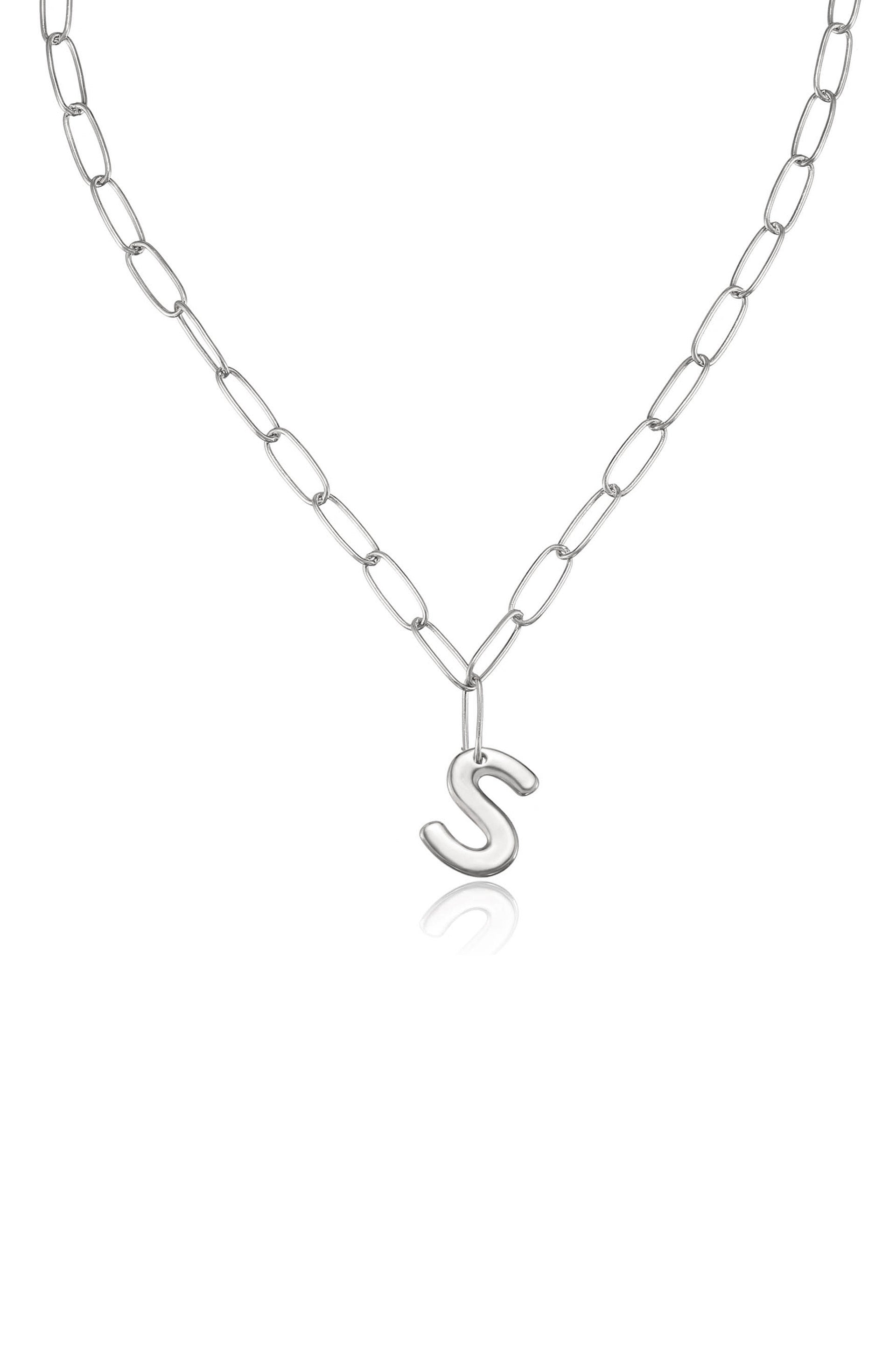Personalized Initial Necklace with Paperclip Link - Custom Name Letter Jewelry for Women - Perfect Gift for Birthday, Anniversary & Everyday Wear