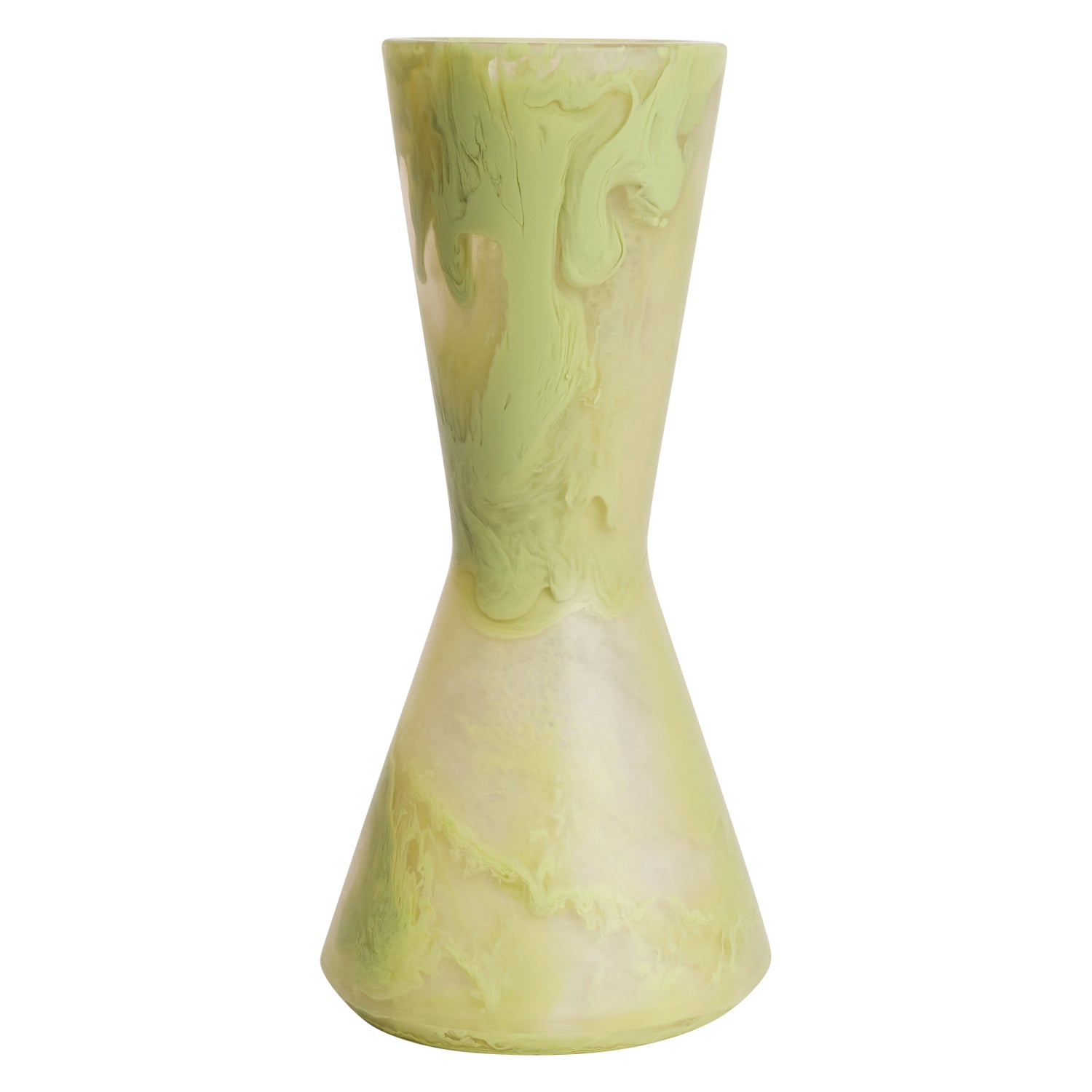 Elessi Pistachio Green Ceramic Vase - Modern Home Decor for Living Room, Dining Table, and Wedding Centerpieces