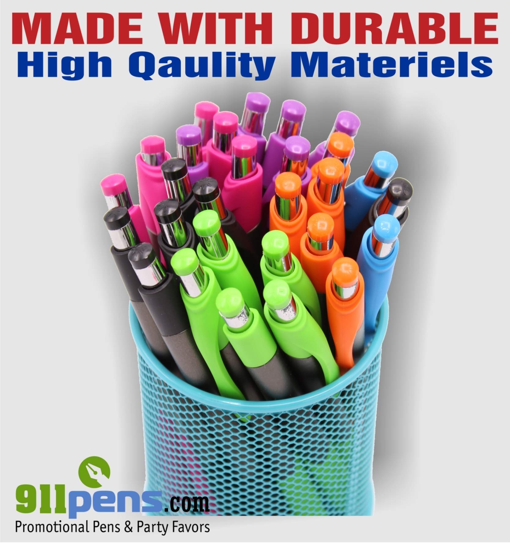 150 Pack Custom Printed Ballpoint Pens with Smooth Rubber Grip - Personalized with Your Logo & Text - Premium Promotional Branding Pens (Lavender Trim) - Ideal for Corporate Gifts, Trade Shows & Office Supplies