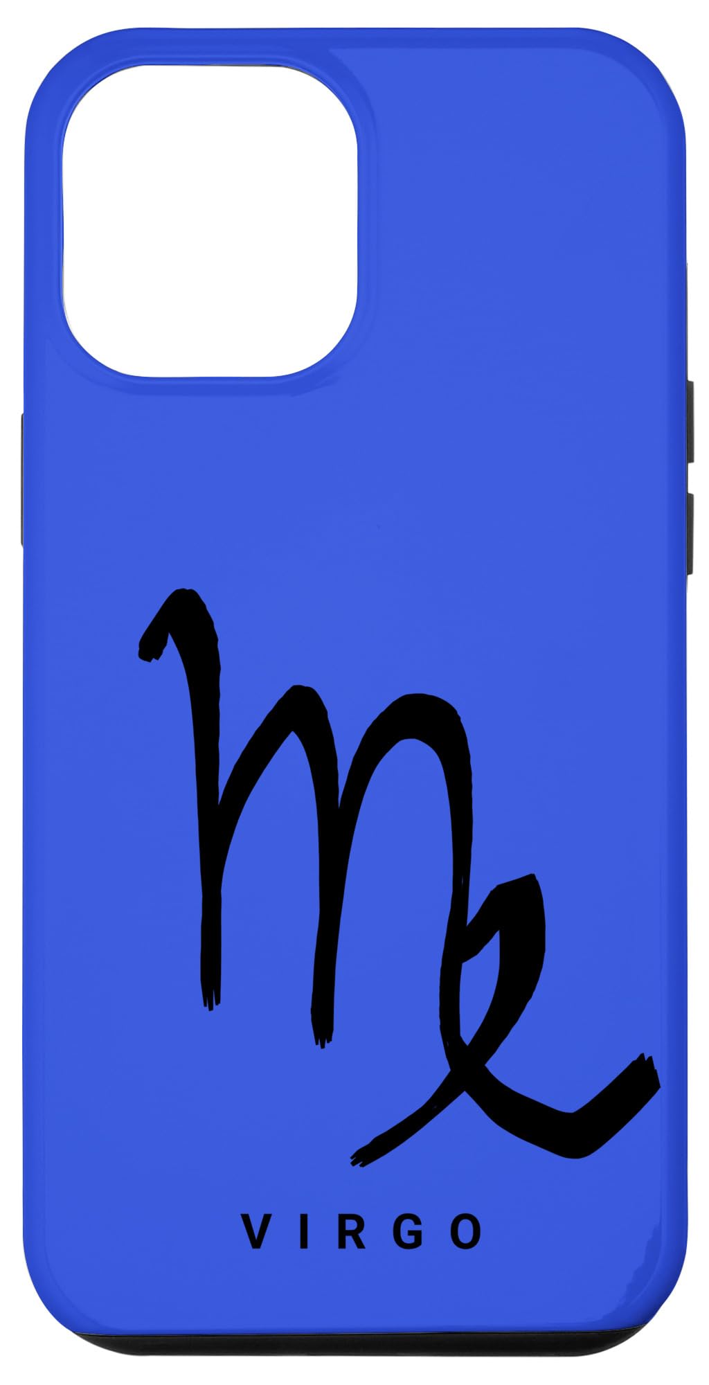 iPhone 12 Pro Max Case - Virgo Zodiac Horoscope Design with Elegant Calligraphy - Perfect for Astrology Lovers & Daily Protection (Blue)