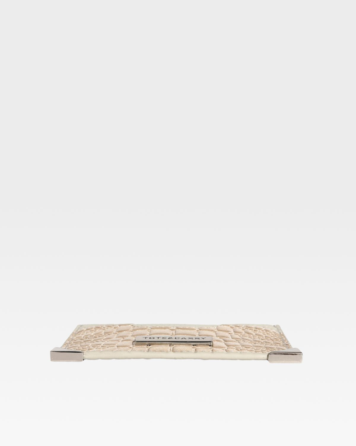 Premium Crocodile Leather Card Holder Wallet in Beige - Slim RFID Blocking Credit Card Case for Men & Women - Perfect for Travel, Business & Everyday Use