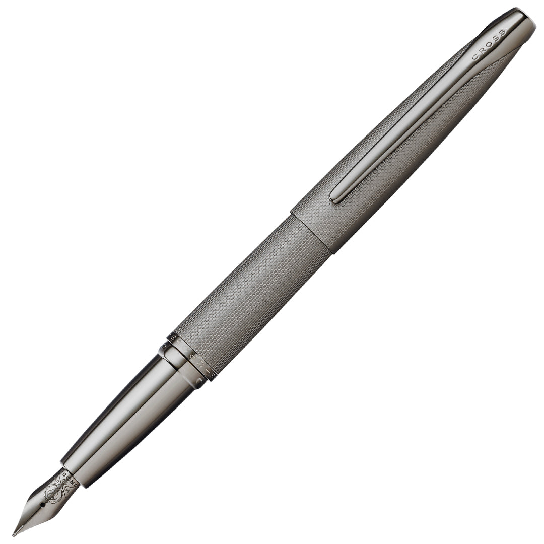 Premium Cross ATX Fountain Pen in Titanium Grey - Elegant Writing Instrument for Professionals, Calligraphy & Gift Giving - Perfect for Office, School & Special Occasions