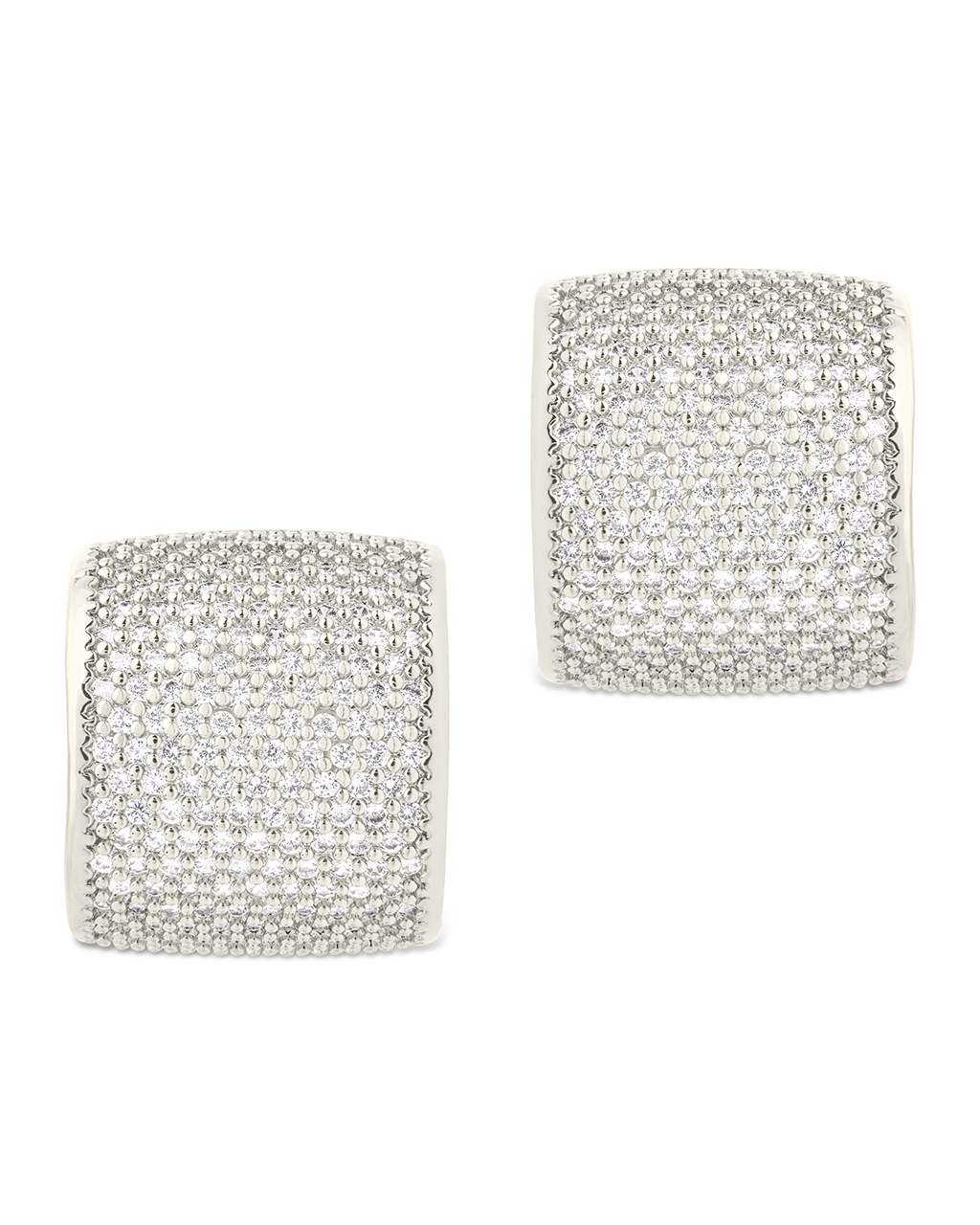 Simone CZ Stud Earrings for Women - Sparkling Cubic Zirconia Earrings for Daily Wear, Parties & Gifts | Hypoallergenic, Durable & Elegant Jewelry