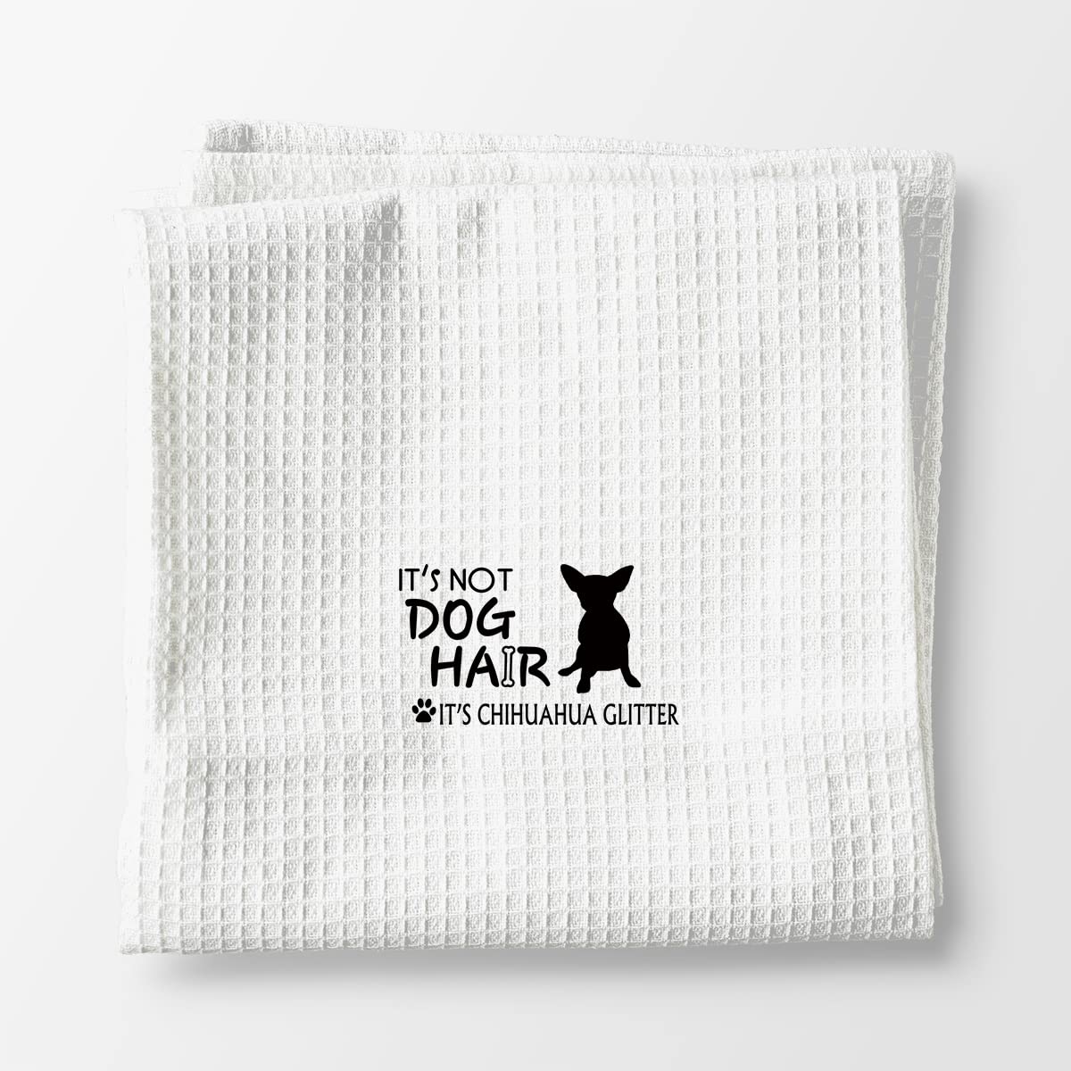 Funny Chihuahua Glitter Hand Towels - Kitchen & Dish Towels for Dog Lovers | Cute Fall Decor & Perfect Gift for Dog Moms, Girls & Women | Ideal for Kitchen, Bathroom & Dog-Themed Parties