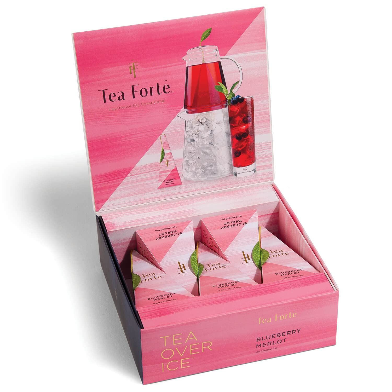 Premium Blueberry Merlot Iced Tea Infusers - Tea Forte Pitcher Size (5 Count) | Perfect for Summer Parties, Picnics & Refreshing Homemade Iced Tea