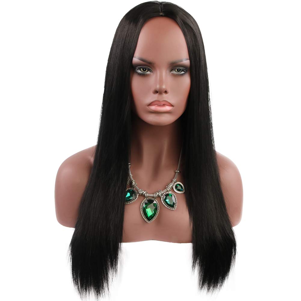 Long Straight Black Synthetic Wig for Women - Natural Look, Smooth & Stylish - Perfect for Cosplay, Fancy Dress, Parties & Daily Wear