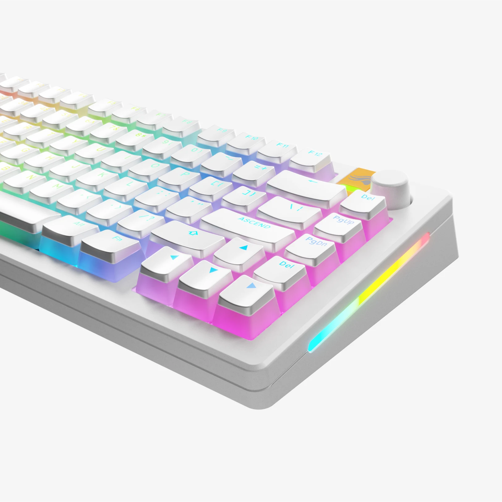 GPBT Aura V3 Keycaps - 129 Keys Custom Mechanical Keyboard Keycap Set, PBT Material, Cherry MX Profile, RGB Backlit Compatible - Perfect for Gaming, Typing & Office Work