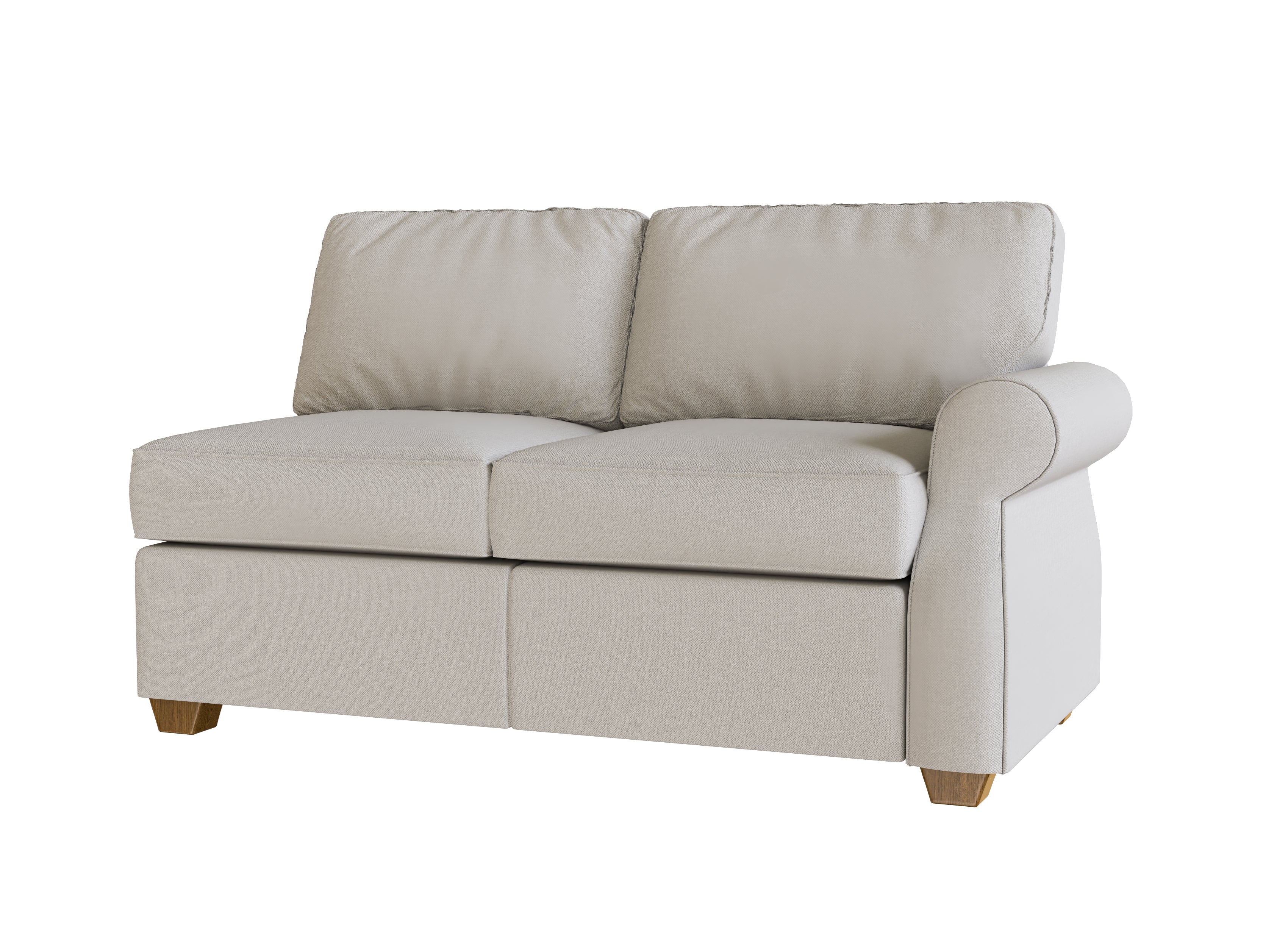 PB Fremont Roll Arm Right Arm Loveseat Cover - Slipcover for Sectional Sofa Components | Perfect for Living Room, Family Room & Home Theater Furniture Protection