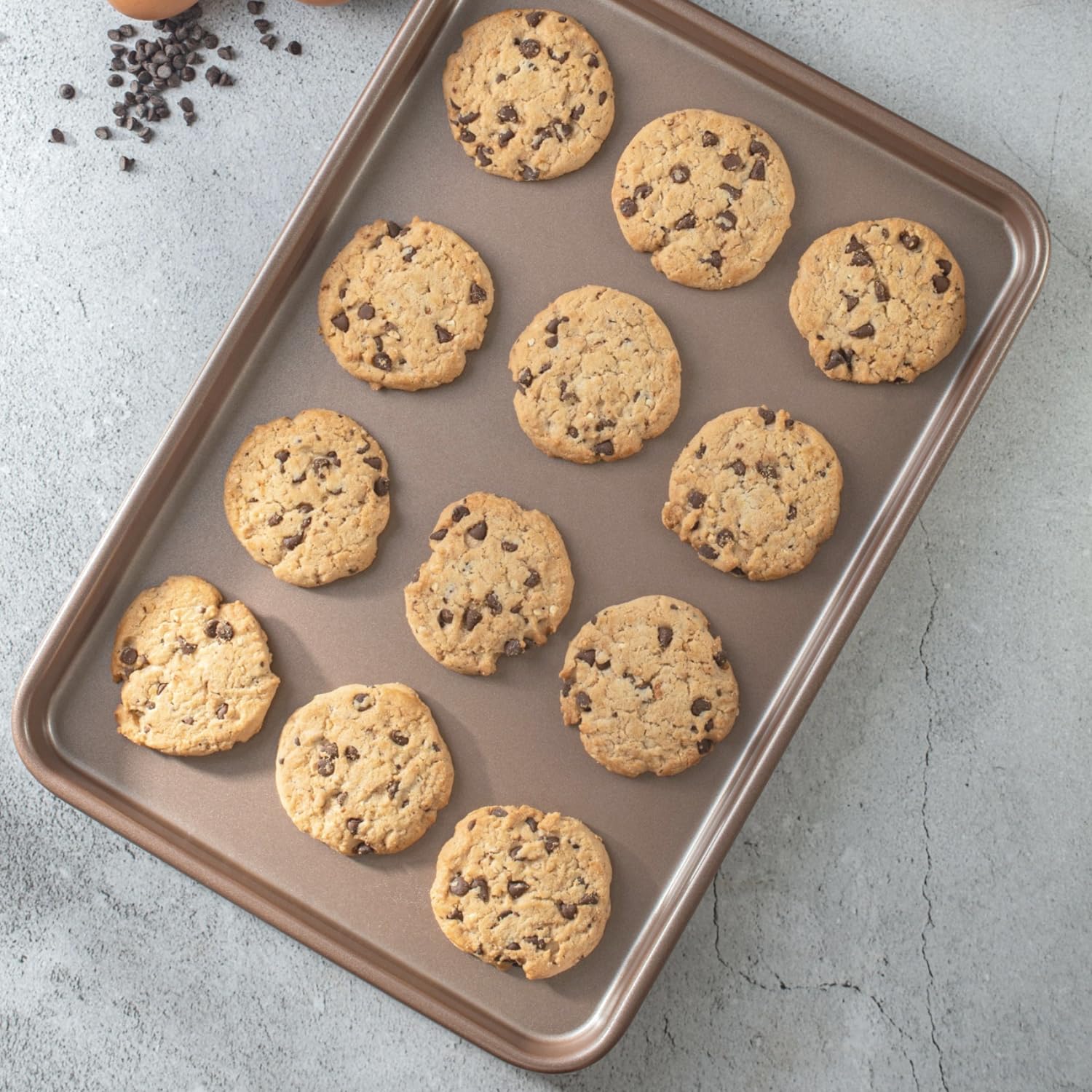 Premium PFOA-Free Nonstick Baking Pans Set - 4-Piece Bundle (2 Half Sheet Pans 13x18