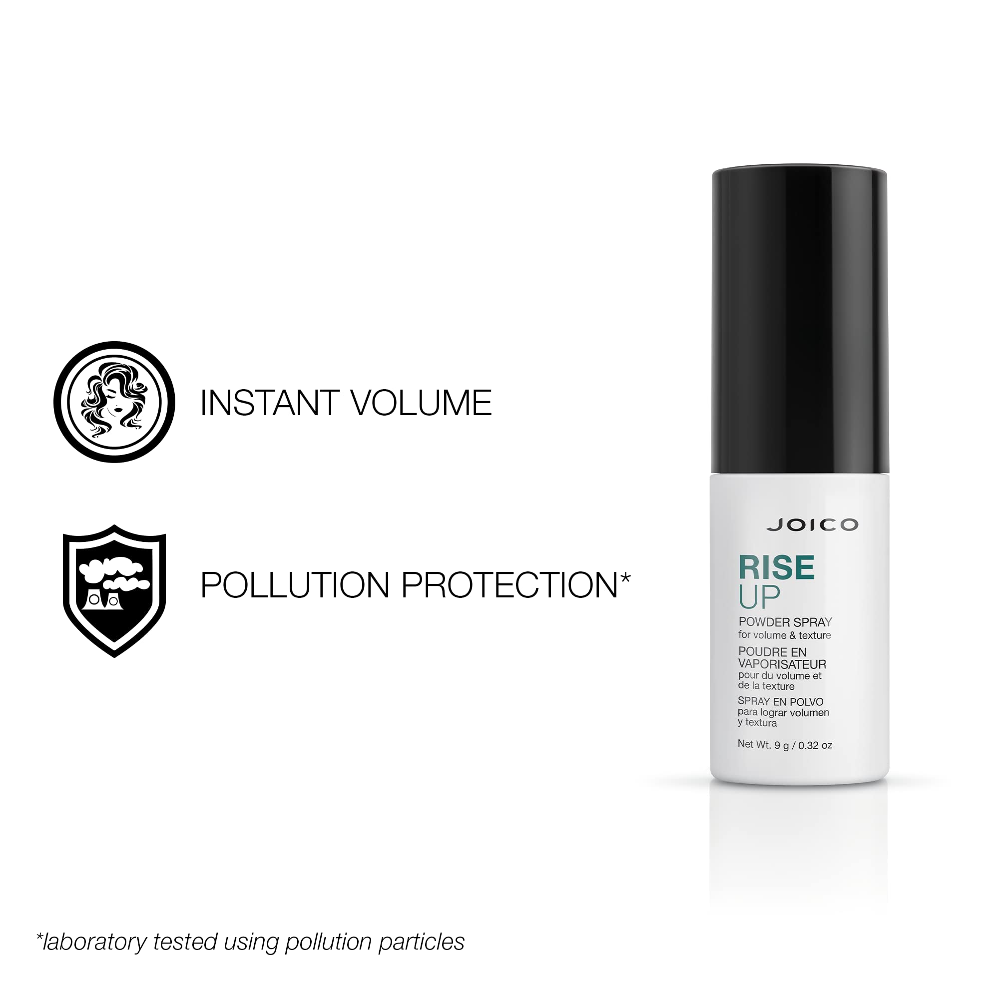 Joico RiseUp Spray Volumizing & Texturizing Powder for Fine Thin Hair - Instant Body & Long-Lasting Volume with Rice Protein & Bamboo Extract - Pollution Protection (0.32 Oz) - Perfect for Daily Styling, Special Occasions & On-The-Go Touch Ups