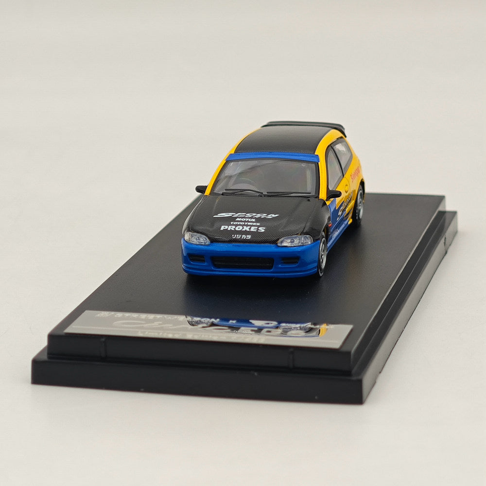 1:64 Scale Honda Civic EG6 Spoon Racing Sport Diecast Model Car - Limited Edition Collectible for Racing Enthusiasts & Car Display
