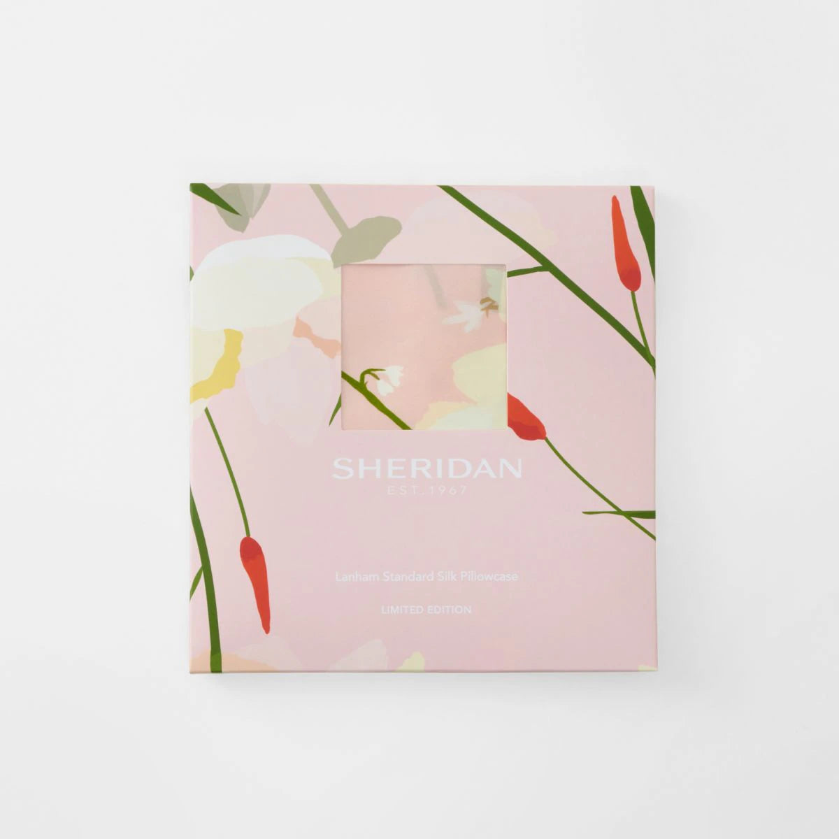 Sheridan Limited Edition Lanham Peach Sand Silk Pillowcase - Luxurious 100% Mulberry Silk for Hair & Skin Care - Perfect for Beauty Sleep, Travel & Home Decor