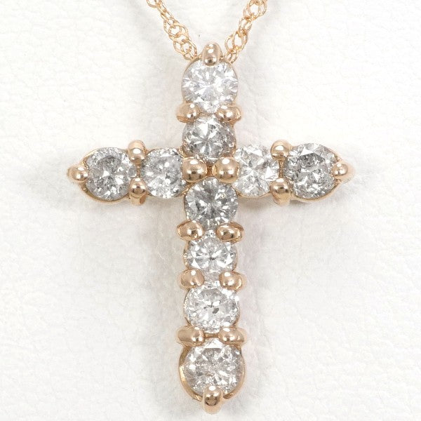 18K Pink Gold Diamond Necklace 0.5ct - Elegant Women's Jewelry for Anniversary, Wedding & Special Occasions