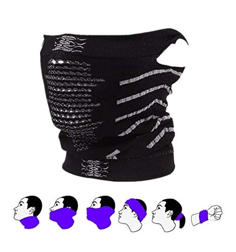 **LINKID Winter Face Mask Neck Warmer Gaiter & Balaclava for Women & Men - Windproof Fleece Scarf for Skiing, Snowboarding, Hiking & Outdoor Activities**