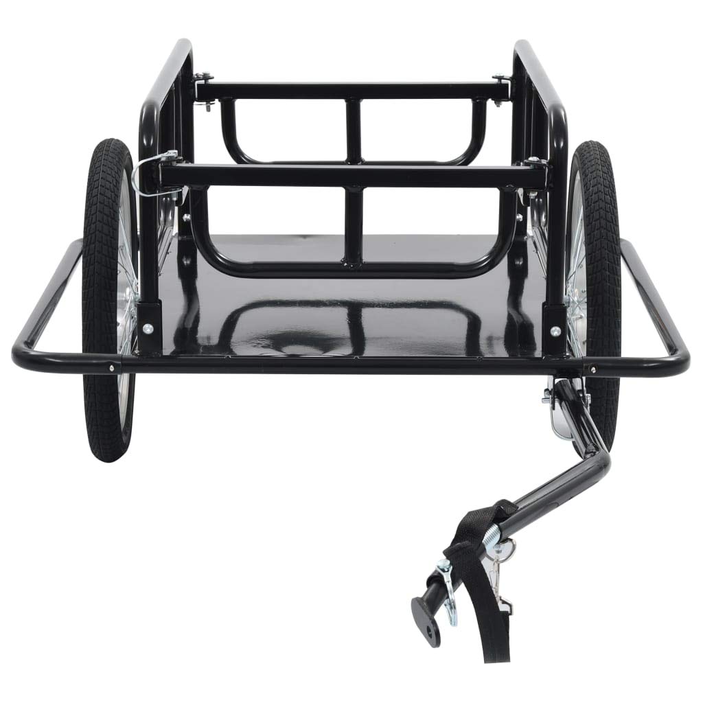 Heavy Duty Bike Cargo Trailer - 110 lb Capacity Steel Bicycle Hauler for Luggage, Groceries, Tools & Plants | Perfect for Urban Commuting, Camping Trips & Farmers Market Runs