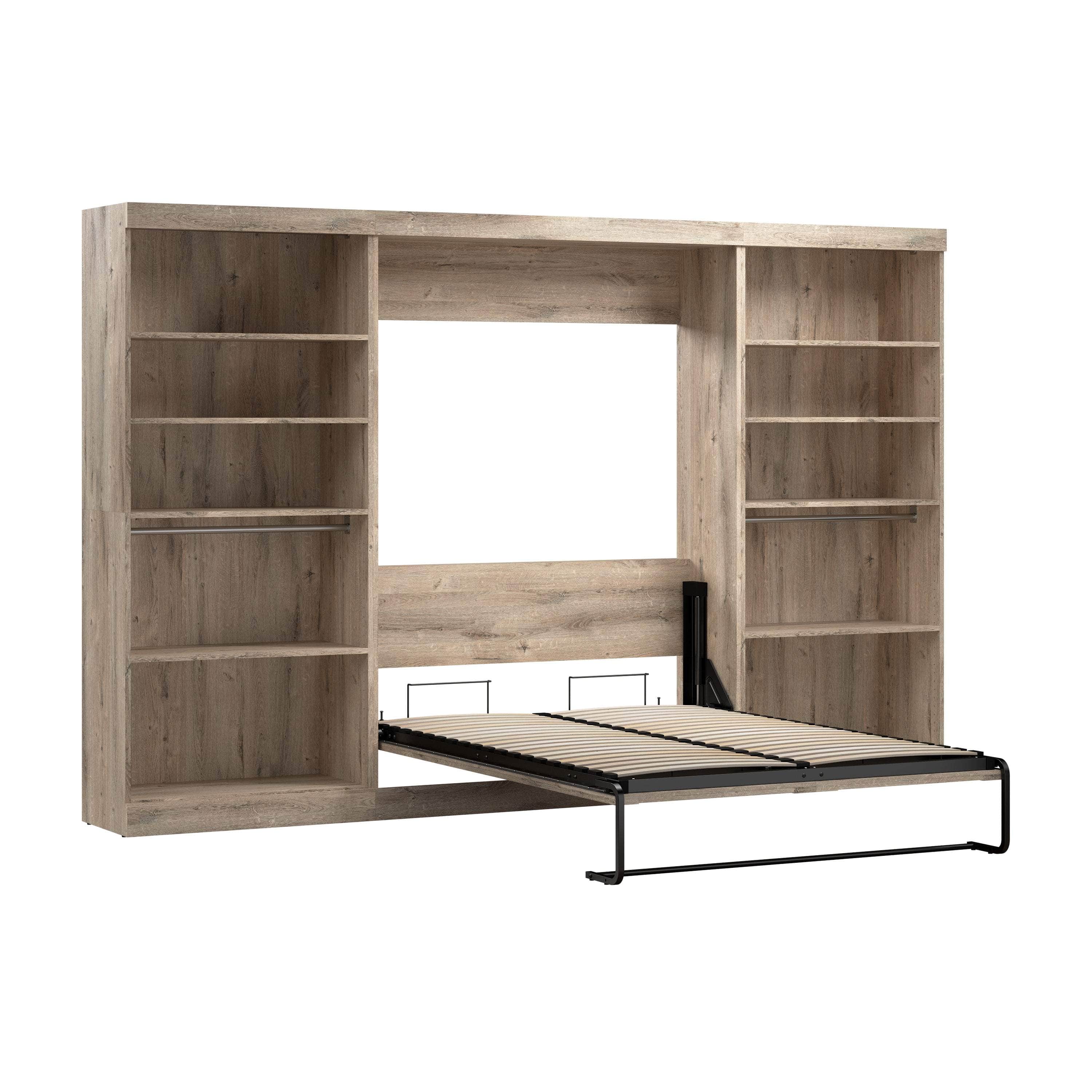 Pur Full Murphy Wall Bed with 2 Storage Units (131