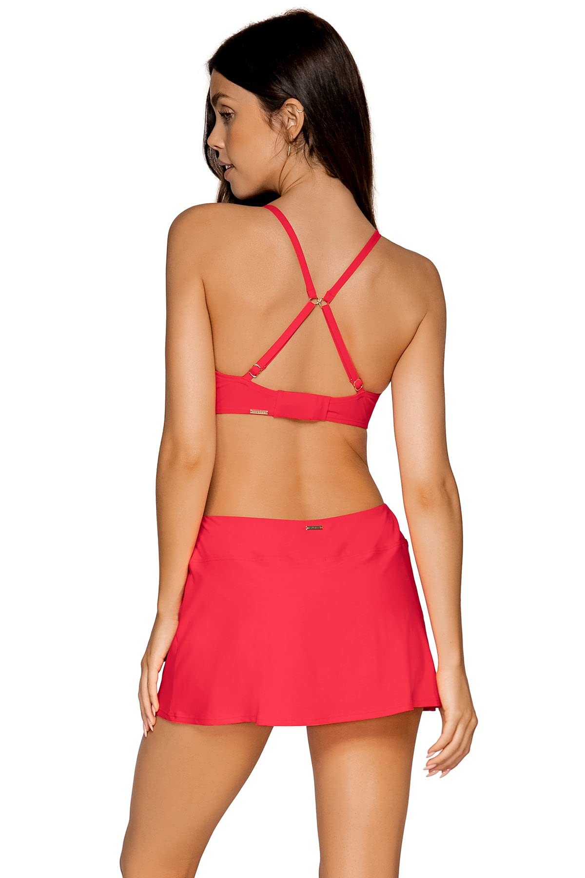Women's Sporty Swim Skirt with Built-in Shorts - Quick Dry Swimwear Bottom for Beach, Pool & Water Sports | Sunsets Brand
