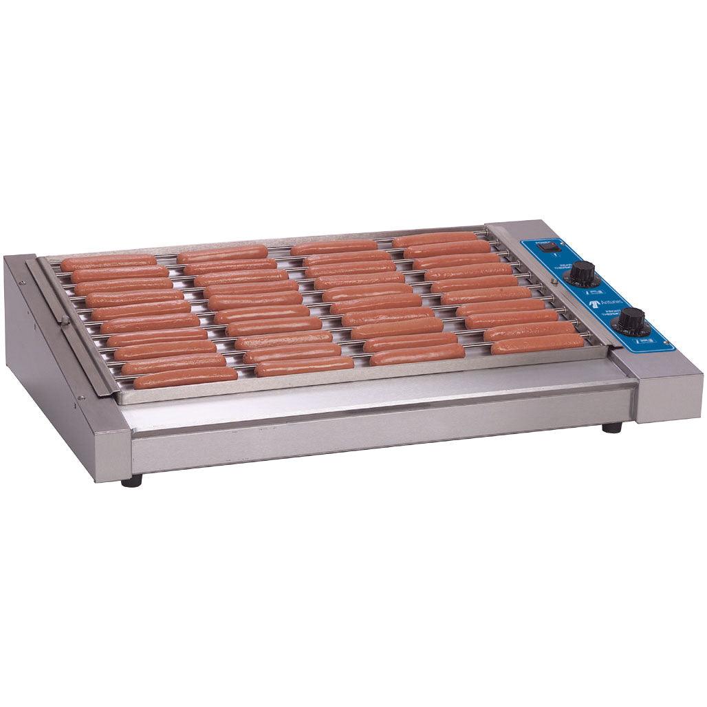 Antunes HDC 50A Commercial Hot Dog Grill - Heavy Duty Stainless Steel with 50 Hot Dog Capacity - Perfect for Restaurants, Food Trucks & Concession Stands