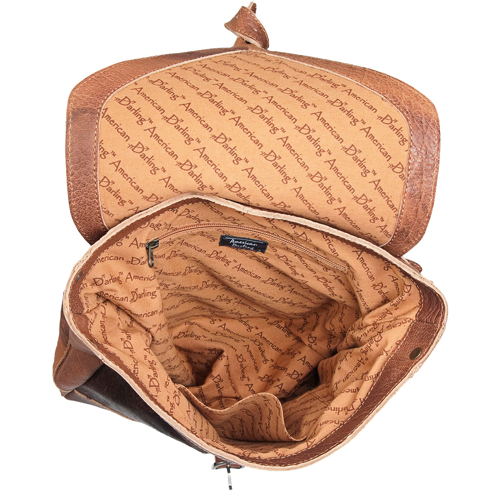 Genuine Leather Western Women Backpack - Stylish Laptop Bag for School, Travel & Work | American Darling Cowhide Purse Backpack for Everyday Use & Outdoor Adventures
