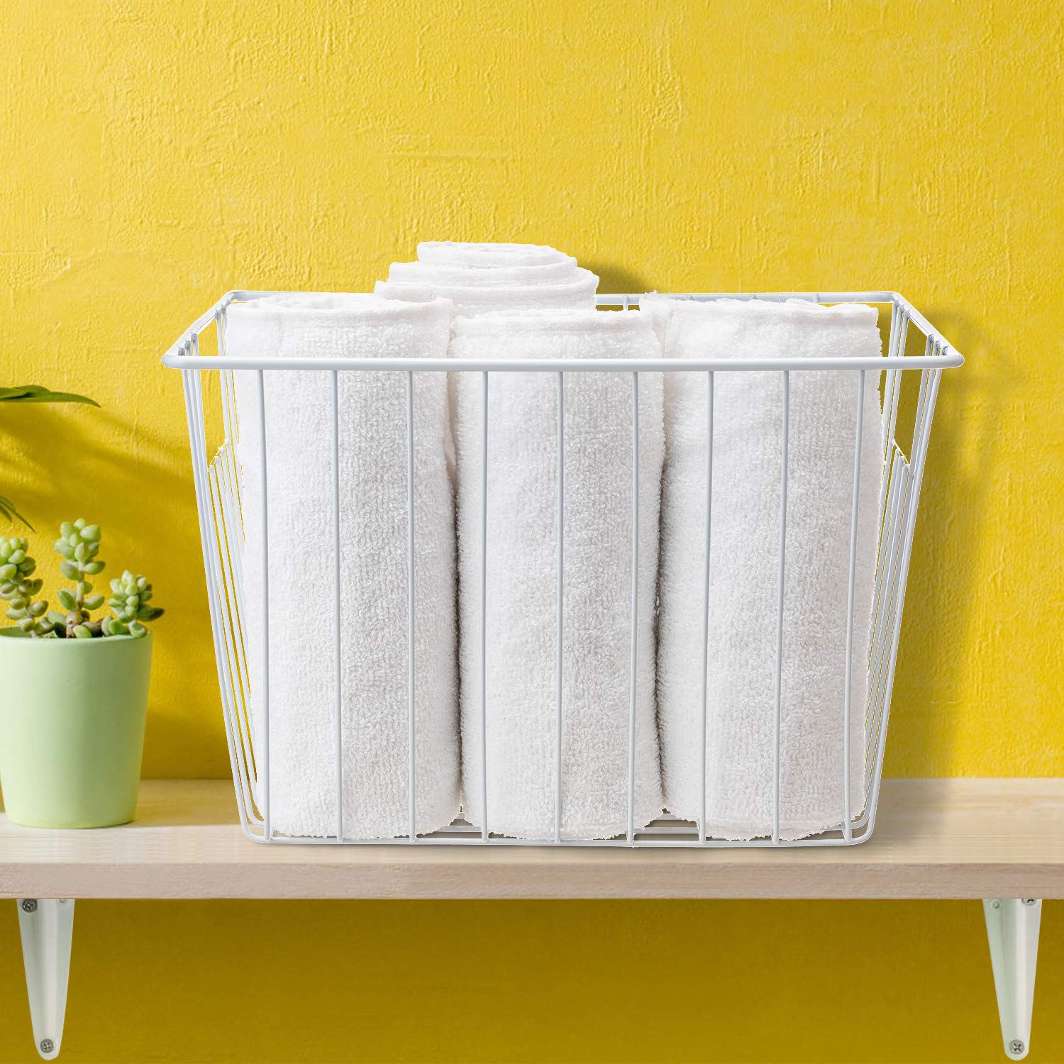 3-Pack Metal Wire Freezer Baskets & Refrigerator Storage Organizers - Durable Kitchen & Pantry Organizer Bins for Frozen Food, Vegetables, and Snacks - Perfect for Home, Restaurant, and Office Use