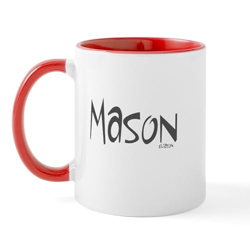 White/Red Inside - Mason Mug