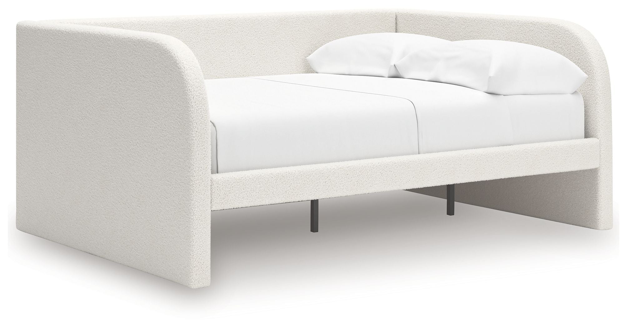 Arloster Upholstered Day Bed - Modern Sofa Bed with Tufted Backrest for Living Room, Guest Room & Small Spaces | Comfortable Sleeper Sofa for Lounging, Napping & Overnight Guests