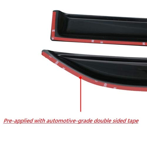 Chevrolet Blazer Rain Guards (2019-2025) - Side Window Deflectors for LT/RS/Premier Trims | Durable Tinted Window Visors | All-Weather Protection for Rain, Snow & Sun | Perfect for Commuting, Road Trips & Outdoor Adventures