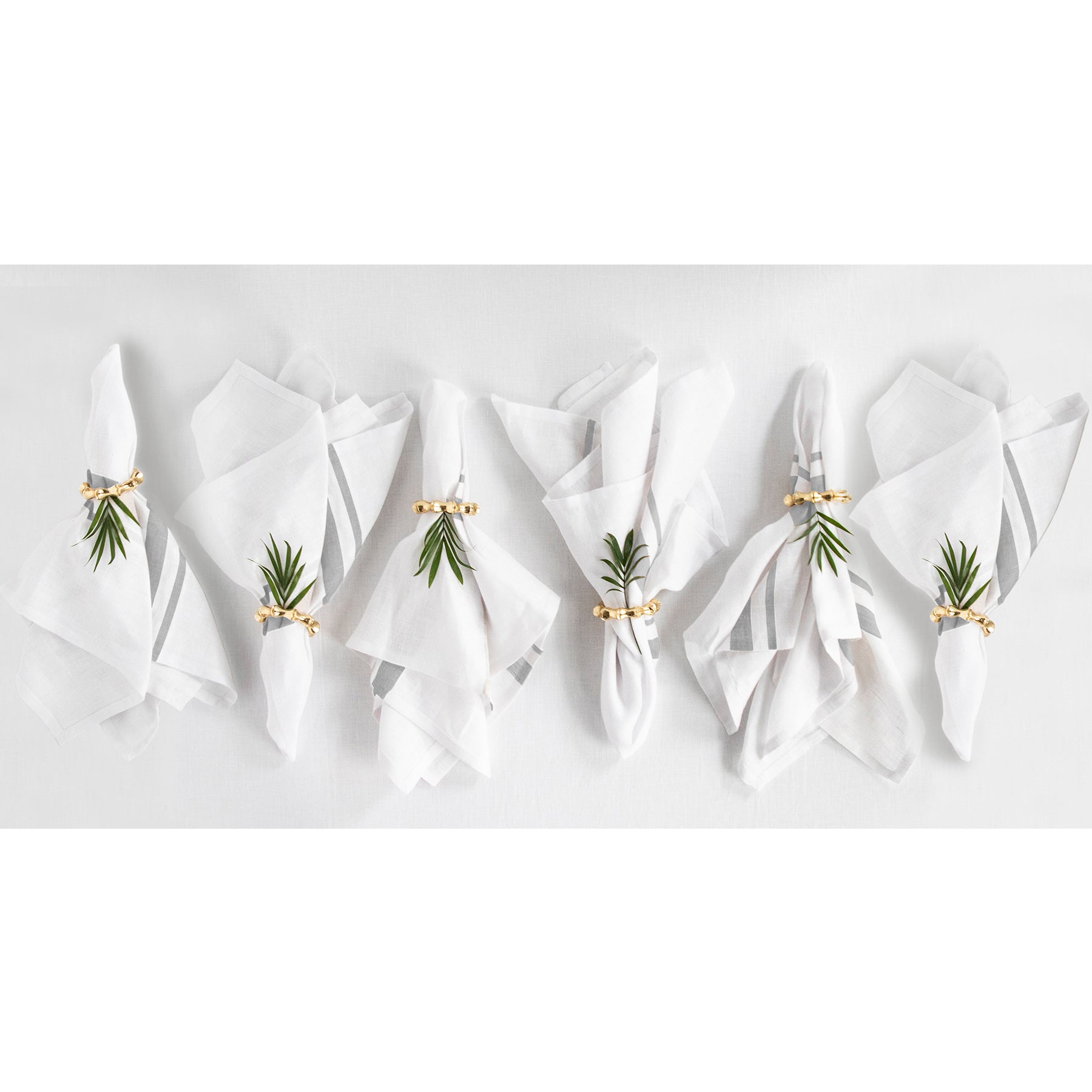 French Striped Cotton Napkins - Premium 12-Pack for Dining, Parties & Home Decor - Elegant Table Linens for Restaurants, Weddings & Everyday Use