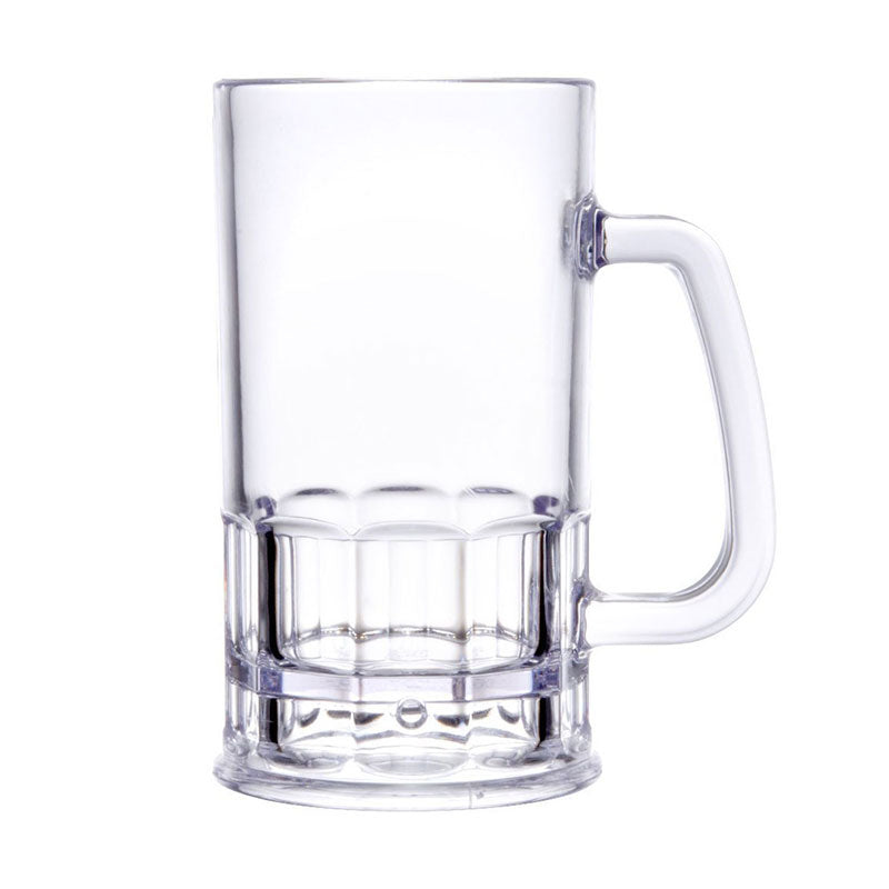 GET 00085 CL SAN 20oz Plastic Beer Mug - Shatterproof & BPA-Free Drinking Cup for Parties, Camping, and Outdoor Events
