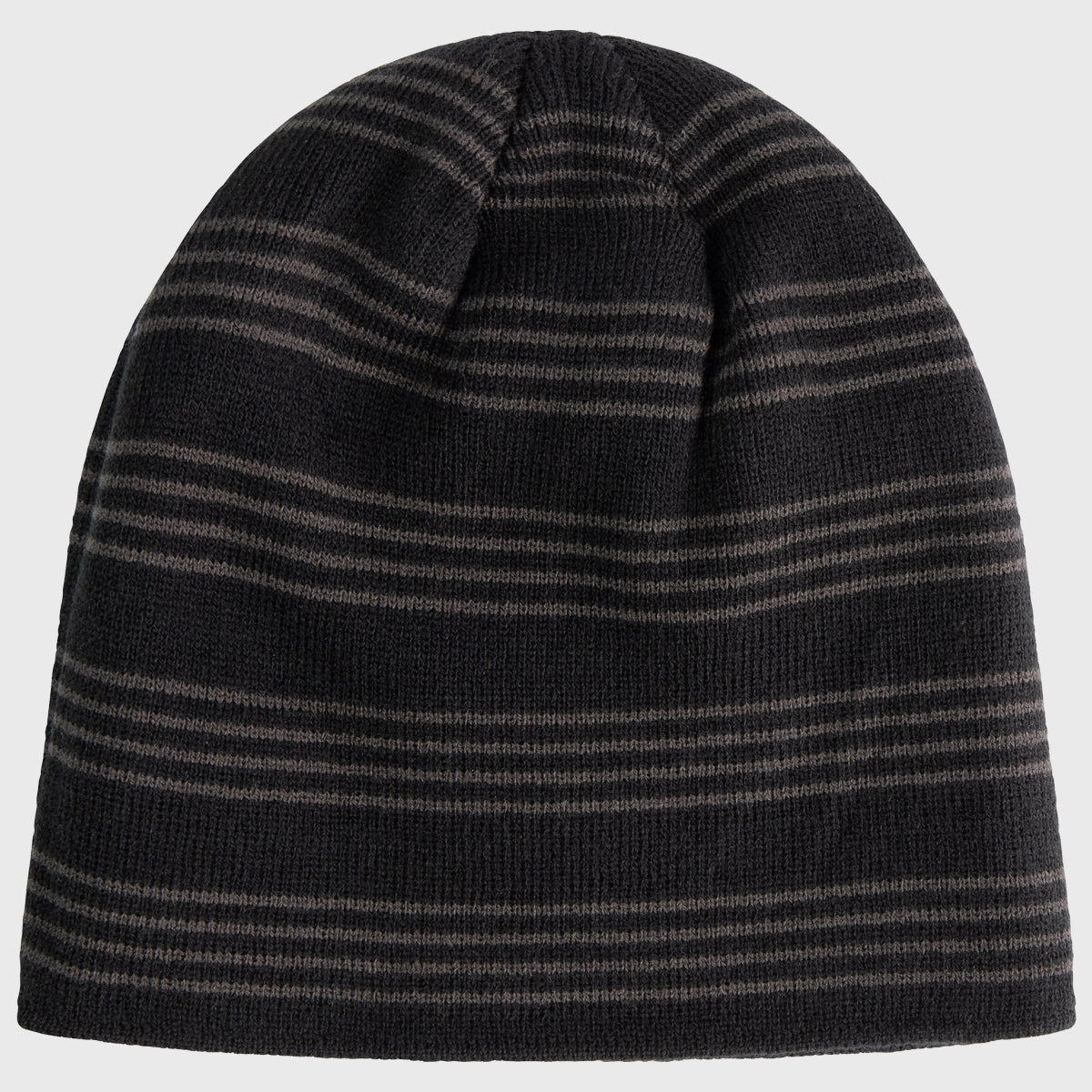 Canterbury Stripe Beanie Hat for Men & Women - Soft Winter Knit Skull Cap - Black Warm Hat for Cold Weather - Perfect for Outdoor Activities, Skiing, and Casual Wear
