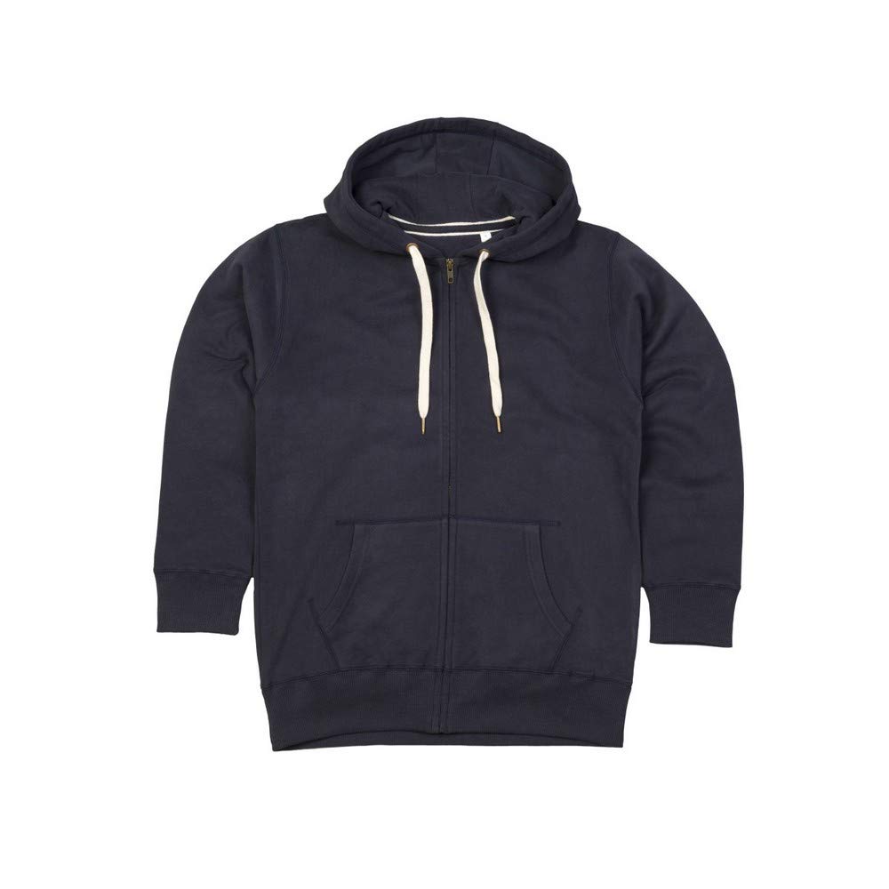 Mantis Men's Superstar Zip-Up Hooded Sweatshirt - Swiss Navy Blue Pullover Hoodie for Casual Wear & Outdoor Activities (Size S)
