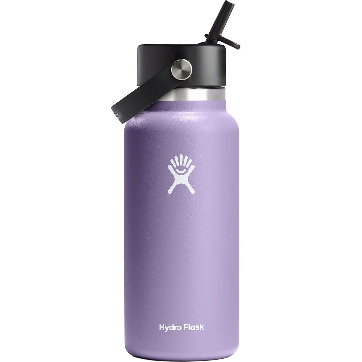 32 oz Wide Mouth Water Bottle with Flex Straw Lid - Leak Proof, BPA Free, Ideal for Gym, Hiking & Outdoor Activities