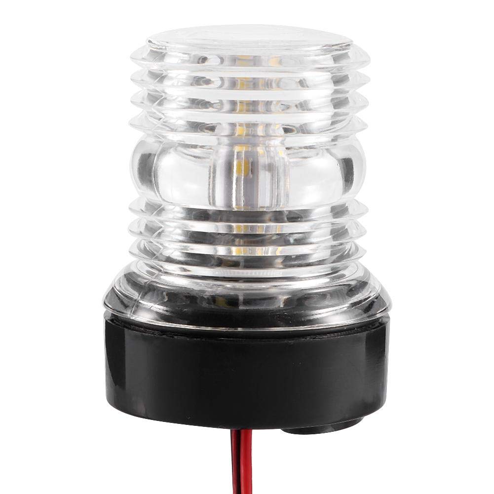 360° LED Waterproof Boat Navigation Anchor Light - 12V White Marine Signal Lamp for Boats, Yachts & Kayaks - Durable & Bright LED Sidelight for Safe Night Sailing & Docking