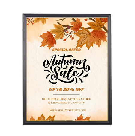 18x18 Poster Frame - SwingFrame Wide Face Display for Art, Photos & Posters - Perfect for Home, Office & Gallery Decor