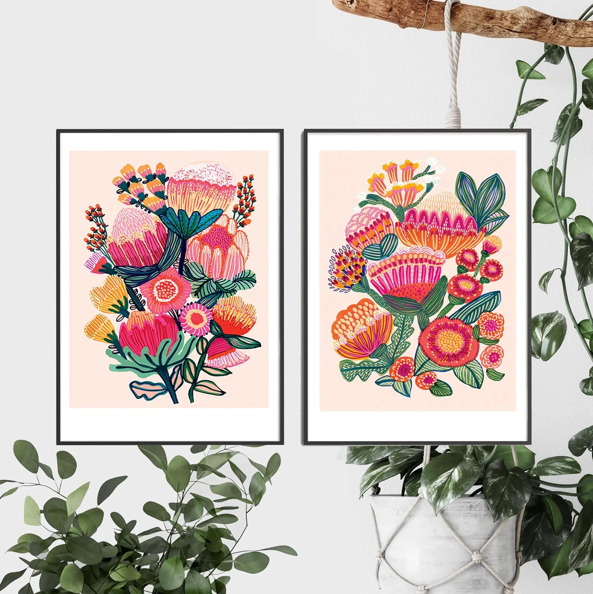Australian Native Flowers Wall Art Prints - Stunning Floral Decor for Home & Office | Perfect for Living Room, Bedroom & Gifts