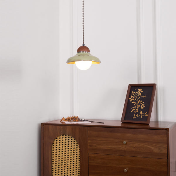 Edmund Ceramics Pendant Light - Handcrafted Modern Hanging Lamp for Kitchen Island, Dining Room & Bedroom Lighting Decor
