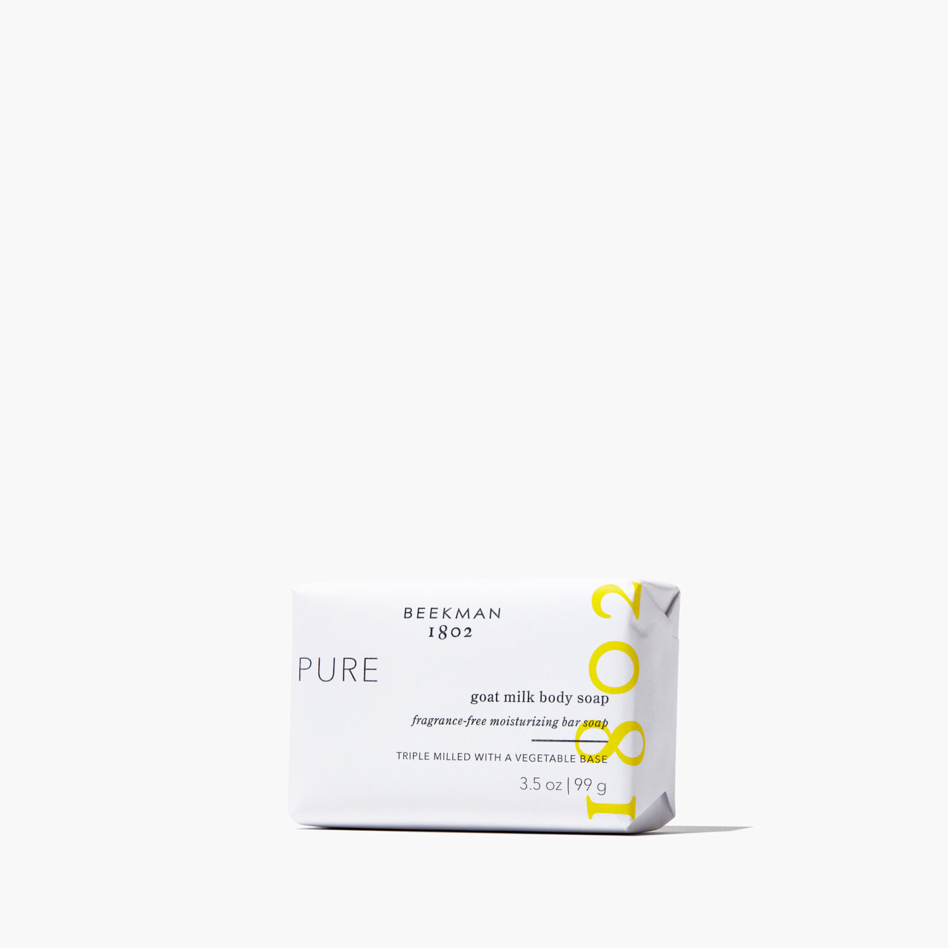 Pure Fragrance-Free Goat Milk Soap - Palm-Sized for Travel & Sensitive Skin Care - Perfect for Dry Skin, Eczema & Gentle Face Cleansing