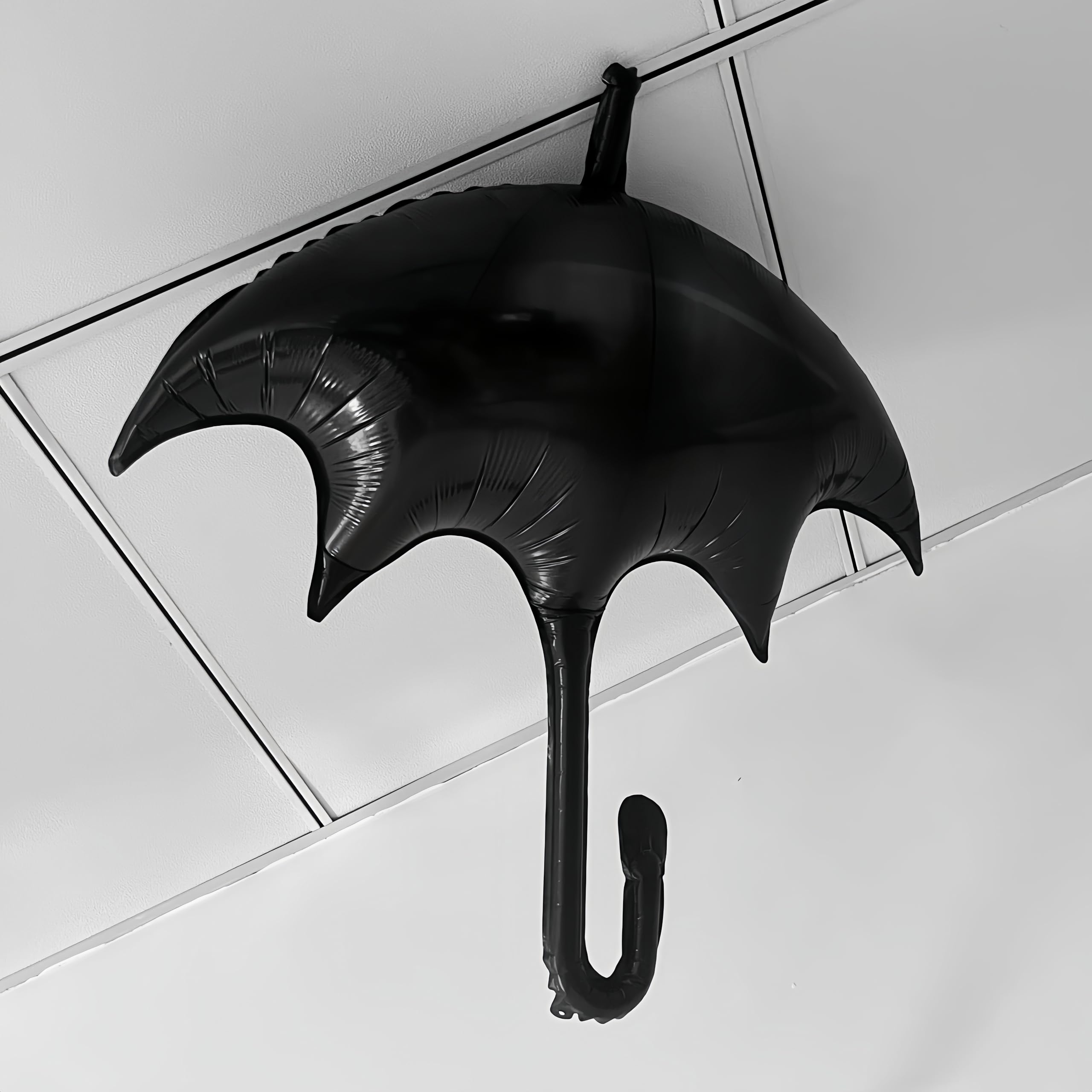 5Pcs Wednesday Addams Black Balloon Umbrellas - Funeral Decorations, Birthday Party Supplies for Wednesday Addams TV Series Fans - Perfect for Halloween, Gothic Parties, and Themed Celebrations