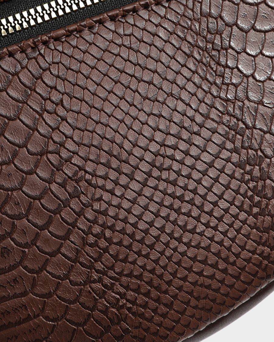 Apollo 1 Fanny Pack in Chocolate Brown - Water-Resistant Waist Bag for Hiking, Travel & Outdoor Adventures