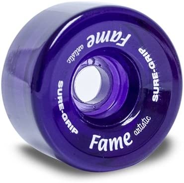 Sure Grip Fame Artistic Indoor Roller Skating Wheels 95A-97A for Rink, Dance & Roller Derby - Perfect for Smooth Surfaces & Artistic Skating