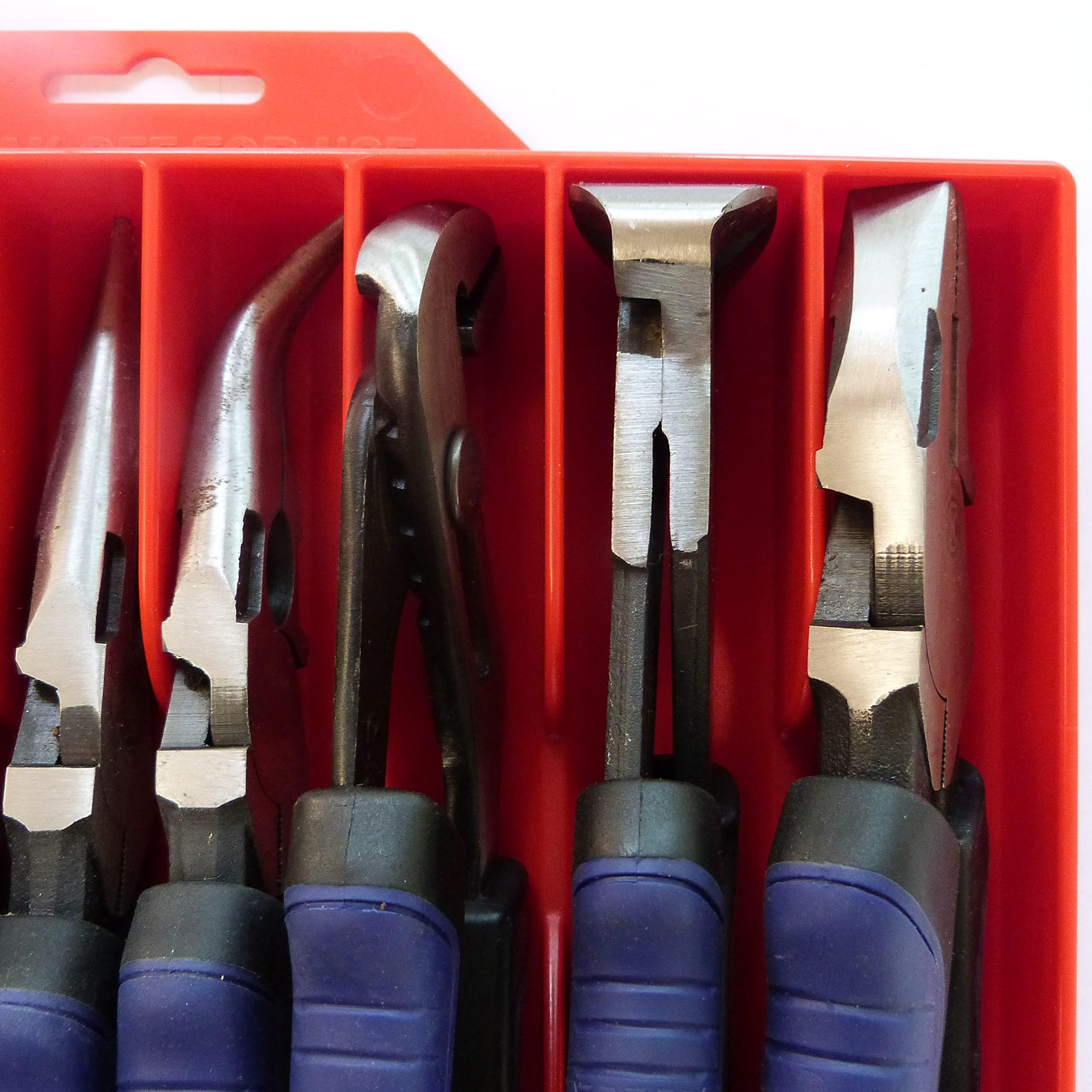 Best Pliers Organizer Tool Box - Heavy Duty Red Tool Storage for Mechanics & DIY - Perfect for Garage, Workshop & Home Use