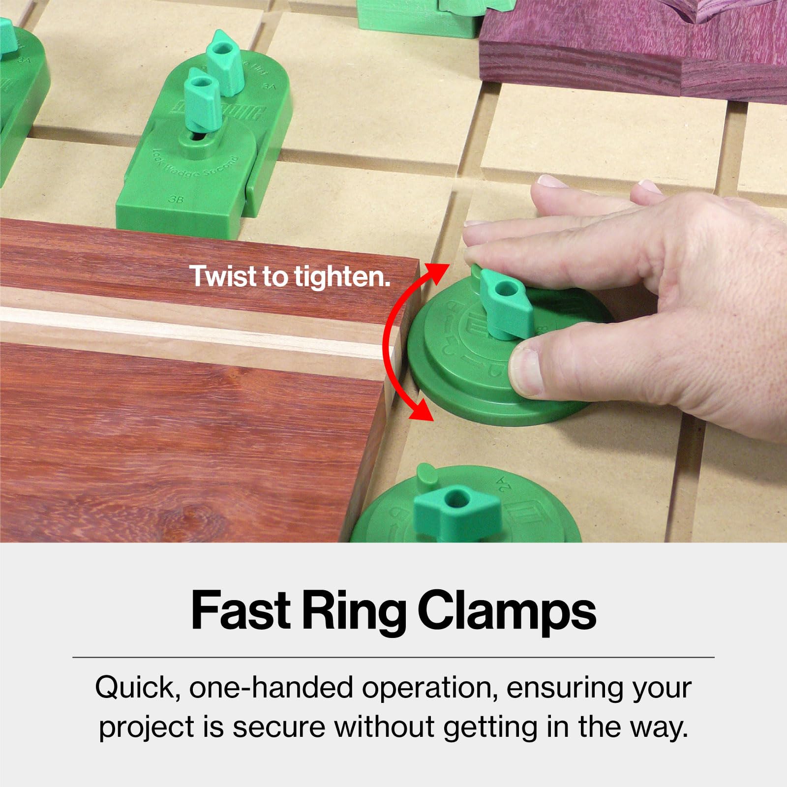 Micro Jig MatchFit CNC Clamping Kit - One-Hand Operation for Woodworking & DIY Projects | Perfect for Router Tables, CNC Machines & Workshop Precision Work