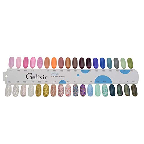 Gelixir 100% Pure Gel Nail Polish Set - Long Lasting Soak Off UV LED Nail Art Kit for Salon & Home Manicure - Perfect for Weddings, Parties & Special Occasions